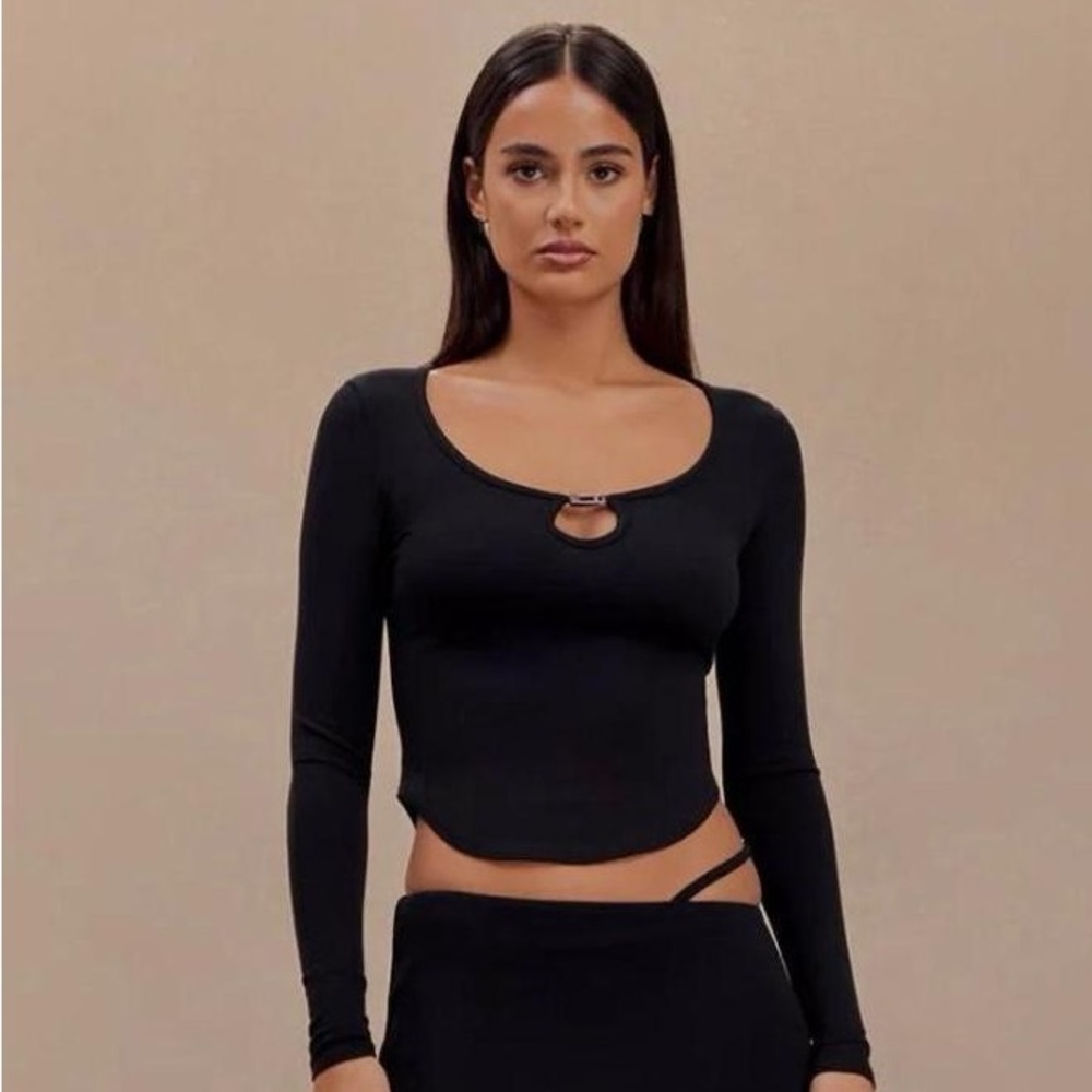 Meshki Natalia Modal Buckle Top